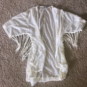 Lace Fringe Cardigan